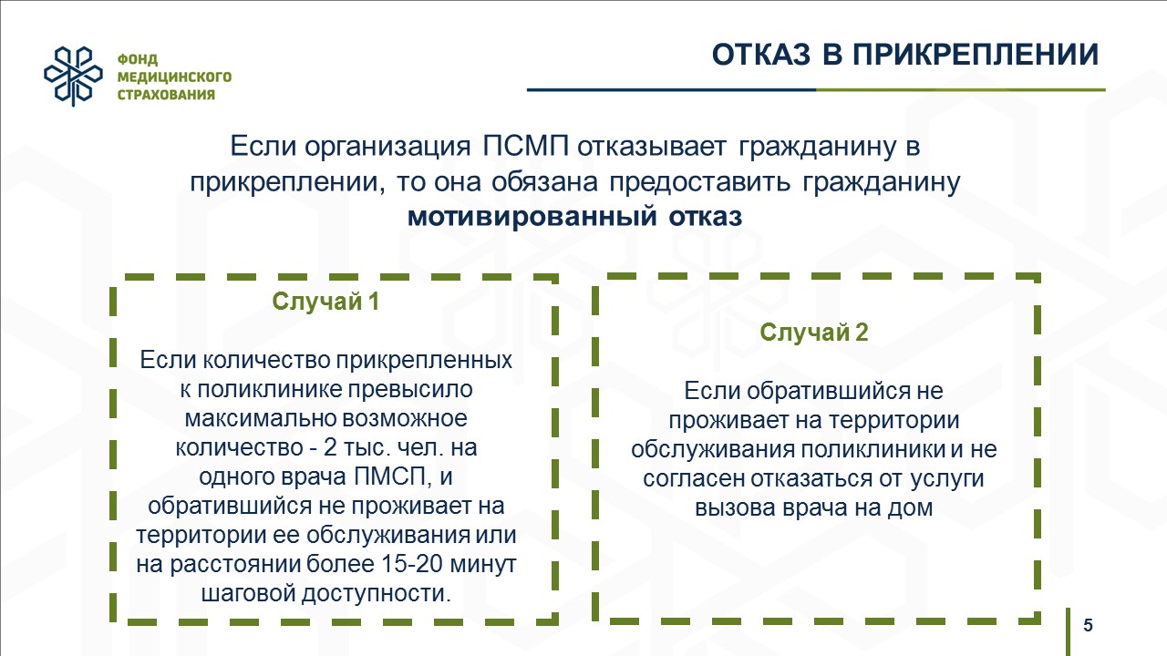 Образец заявление на прикрепления в поликлинику